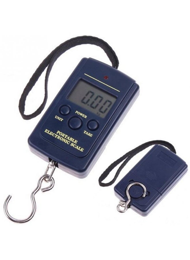 Chabeia 10g-40kg Luggage Weight Scale, Portable Handheld Travel Luggages Electronic Scale, High Precision Portable Hanging Digital Scales with Hooks for Food Fishing Hunting Travel Luggage Weighing(Blue) - Image 2